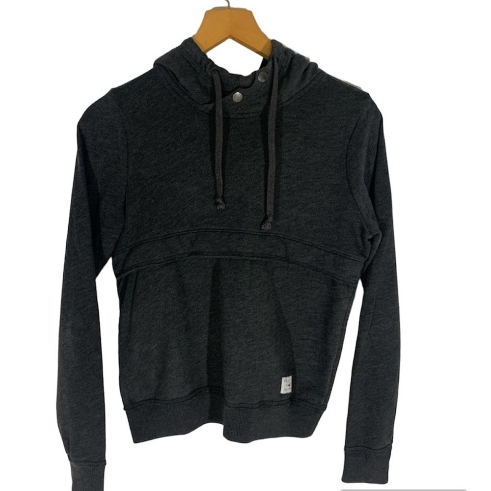 Hollister Drawstring Hoodie Women’s Gray Medium